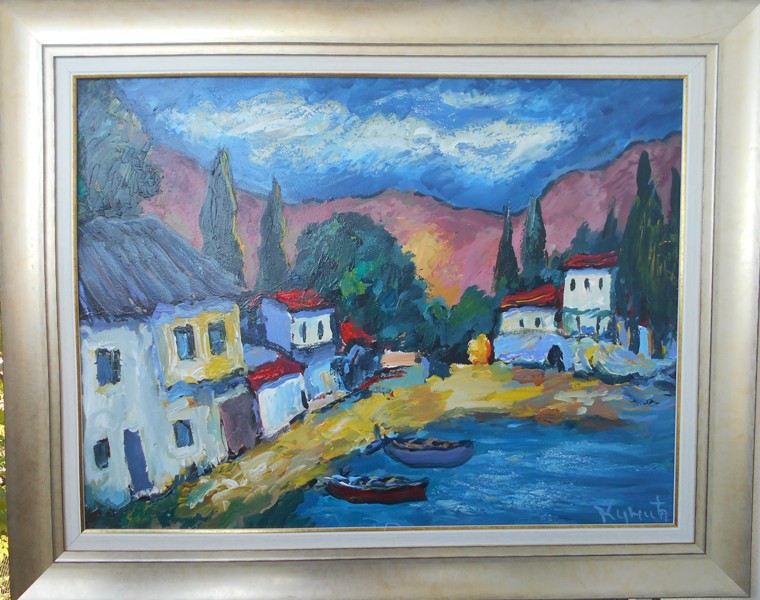 Hercegovina 7, ulje na platnu, Dragan Kunic, sa 83×103 cm, bez 60×80 cm,  sertifikat, 400 eura