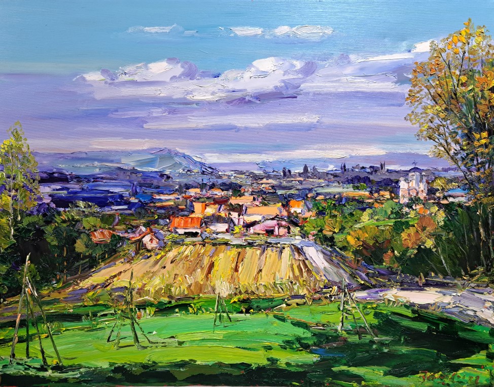 Panorama Jadra, Đorđe Stanić, ulje na platnu, 74×95 cm, sertifikat, 450 eura