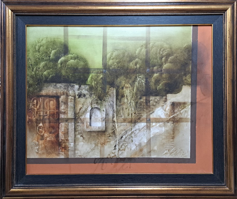 Pogled kroz prozor, Pavle Blesić, ulje na platnu, sa 107×127 cm, bez 80×100 cm, 2009., sertifikat, 2500 eura