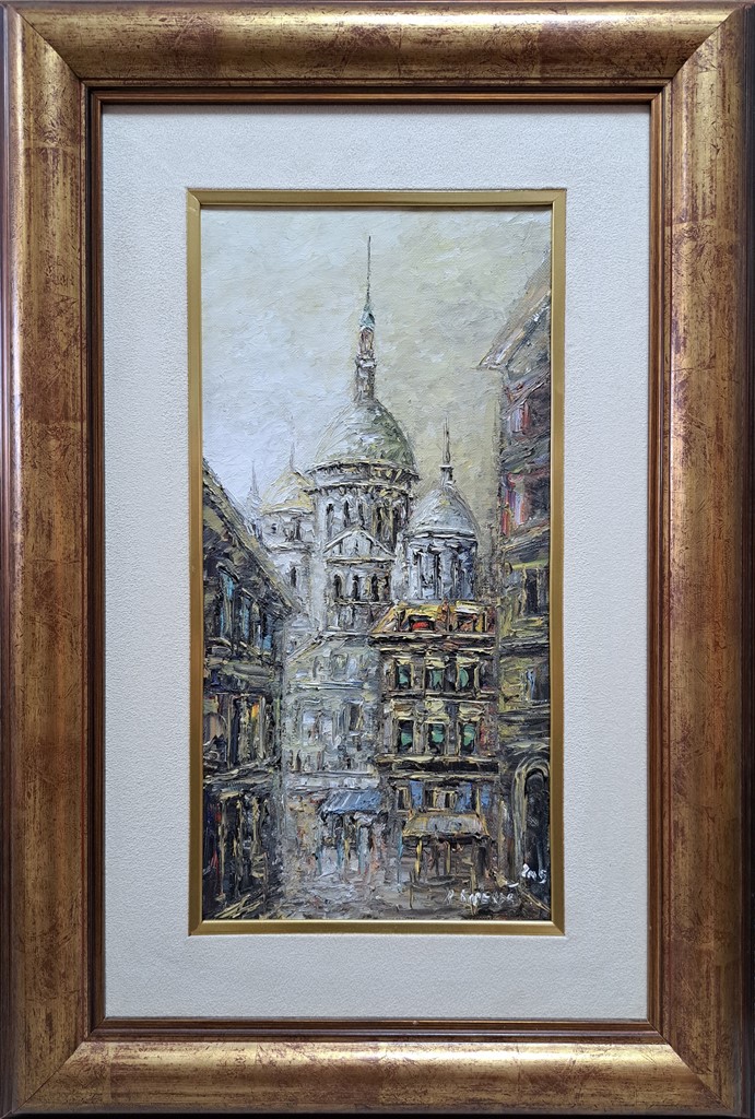 Pariz, Risto Kiperaš, ulje na platnu, sa 62×42 cm, bez 40×20 cm, sertifikat, 400 eura