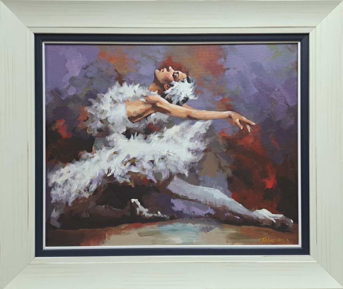 Prima balerina, Dragan Petrović Pavle, ulje na platnu, sa 65×77 cm, bez 49×60 cm, sertifikat, 290 eura