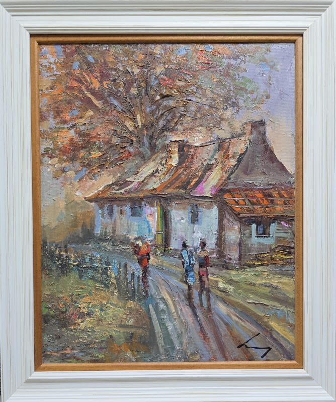 Jesen, ulje na platnu, Ivan Vanja Milanović, sa 51×61 cm, bez 40×50 cm, sertifikat, 17700 dinara