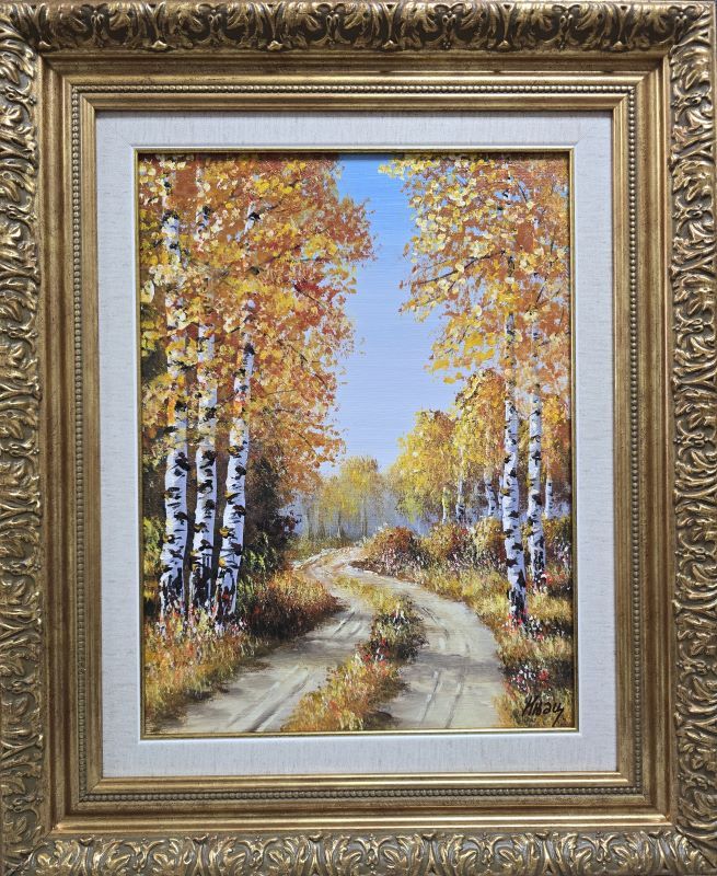 Breze 2, Aleksandar Injac, ulje na platnu, luks uramljena, sa 57×47 cm, bez 40×30 cm, sertifikat, 16499 dinara