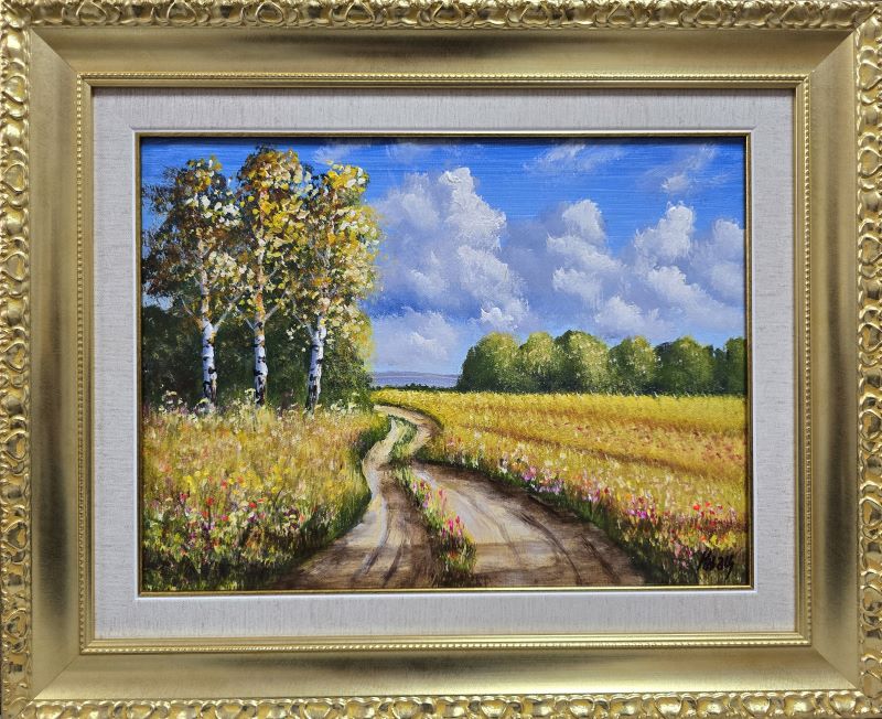 Breze 7, Aleksandar Injac, ulje na platnu, luks uramljena, sa 45×55 cm, bez 30×40 cm, sertifikat, 16499 dinara