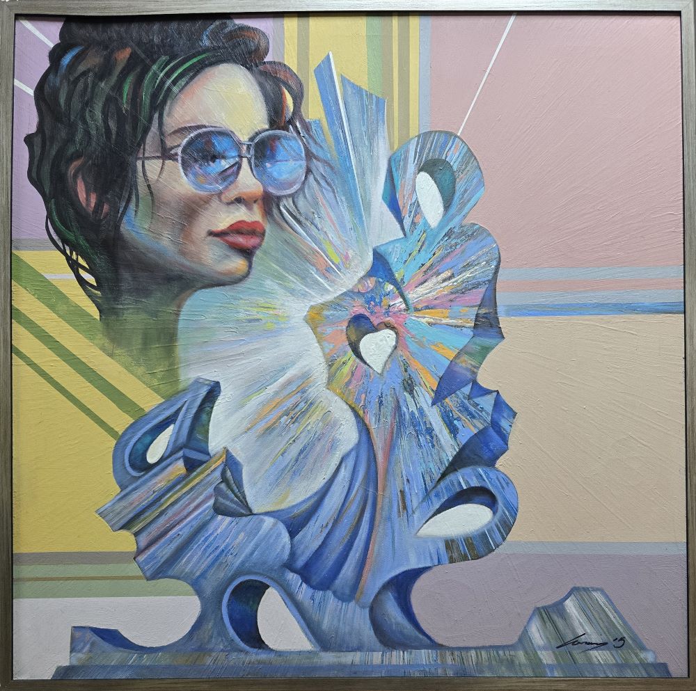 Misteriozna, Ivan Vanja Milanović, ulje na platnu, 100×100 cm, sertifikat, 38940 dinara – Novogodišnja rasprodaja -45 % cena slike snižena – zbog velikih dimenzija sliku dovozimo na Vašu adresu samo lično preuzimanje ne šaljemo!