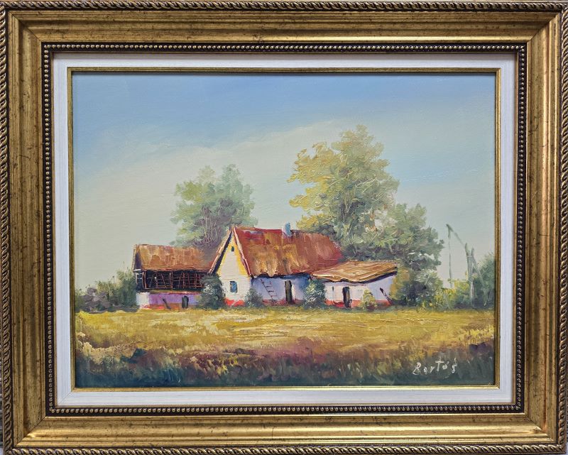 Salaš 5, Darko Bartoš, ulje na platnu, sa 40×50 cm, bez 30×40 cm, sertifikat, 14160 dinara