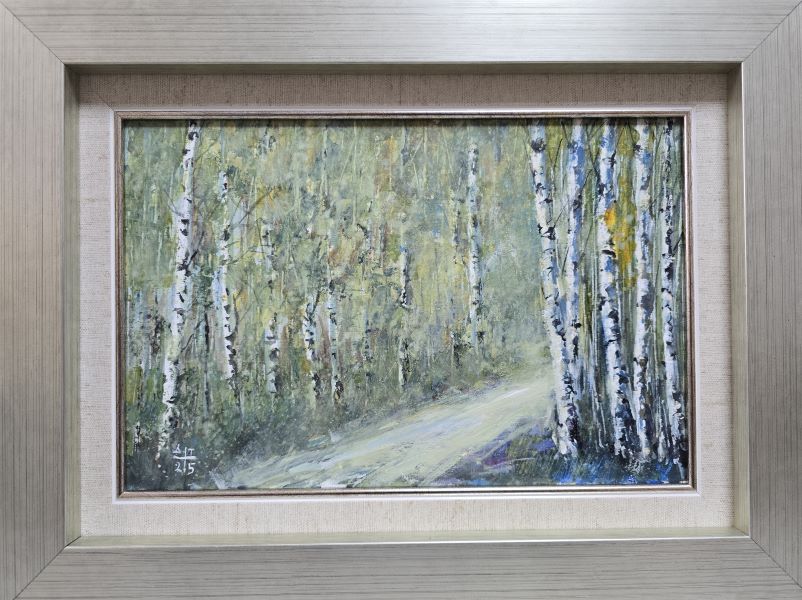 Breze 6, Dragan Tasić, akril na platnu kaširano na kartonu, sa 30×40 cm, bez 20×30 cm, sertifikat, 8850 dinara