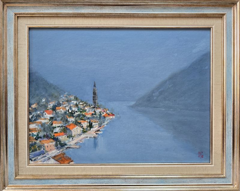 More 11, Dragan Tasić, akril na platnu kaširano na kartonu, sa 40×50 cm, bez 30×40 cm, sertifikat, 11210 dinara