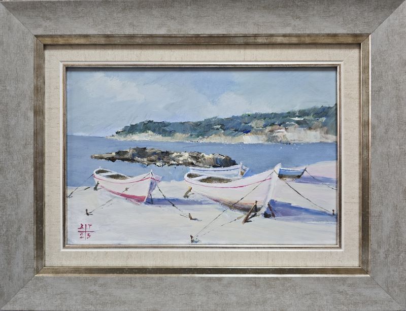 More 4, Dragan Tasić, akril na platnu kaširano na kartonu, sa 32×42 cm, bez 20×30 cm, sertifikat, 8850 dinara