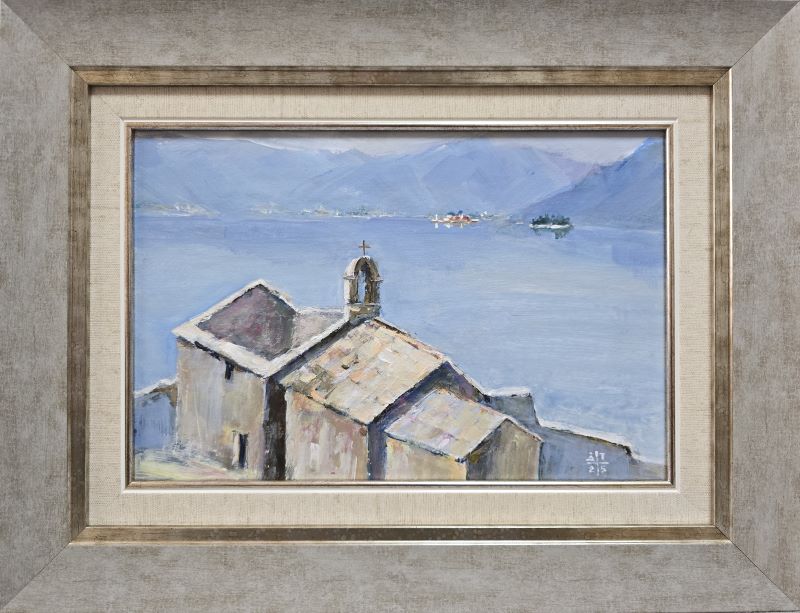 More 6, Dragan Tasić, akril na platnu kaširano na kartonu, sa 32×42 cm, bez 20×30 cm, sertifikat, 8850 dinara