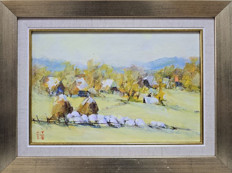 Zlatibor 5, Dragan Tasić, akril na platnu kaširano na kartonu, sa 29×39 cm, bez 20×30 cm, sertifikat, 8850 dinara