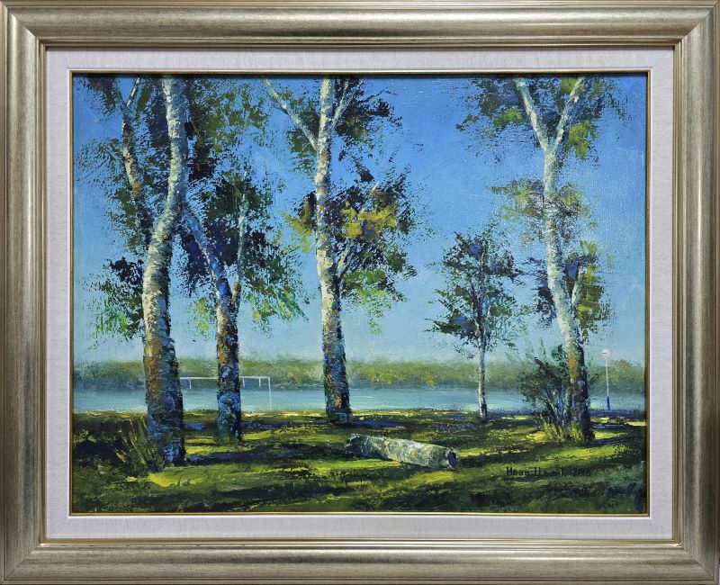 Jugovo, Ivan Colić, ulje na lesonitu, luks uramljena, sa 68×81 cm, bez 50×65 cm, sertifikat, 38940 dinara