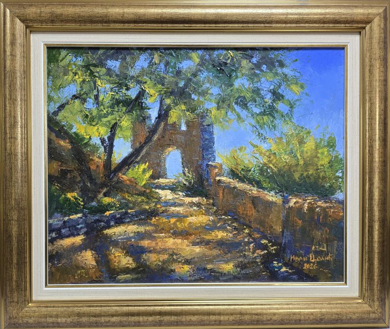 Na tvrđavi, Ivan Colić, ulje na platnu, luks uramljena, sa 55×65 cm, bez 40×50 cm, sertifikat, 22420 dinara